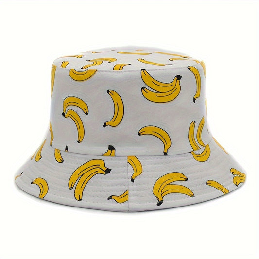 Bananen Bucket Hat - Wit