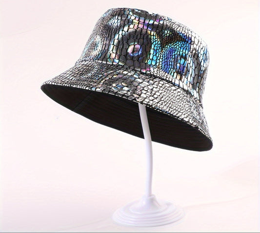 Zwart/Zilver Bucket Hat