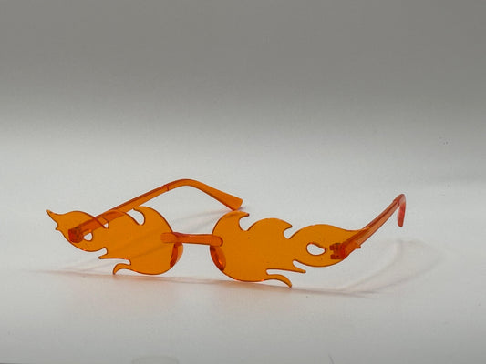 Oranje Vlammen Bril
