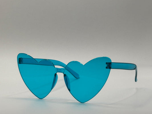 Blauwe Hartvormige Bril
