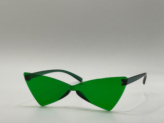 Groene Driehoekige Bril