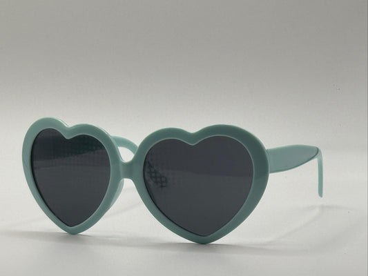 Hartvormige 'hartjes-effect' Bril - Licht Blauw