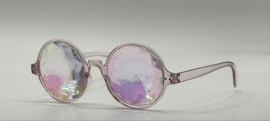 Ronde effect bril - Roze
