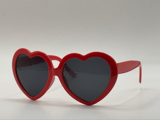 Hartvormige 'hartjes-effect' Bril - Rood