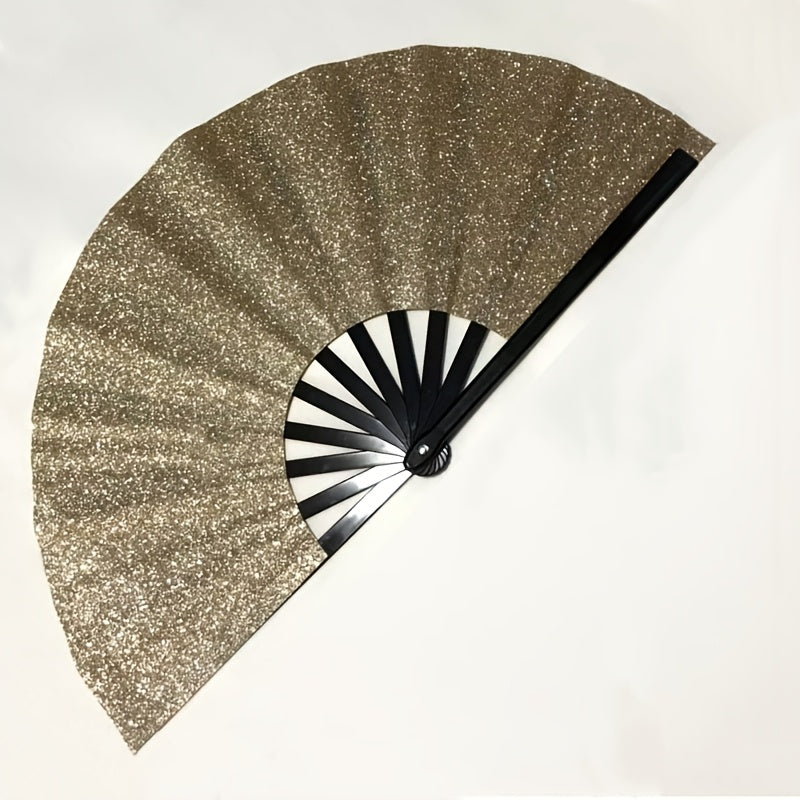 Champagne Glitter Waaier XL