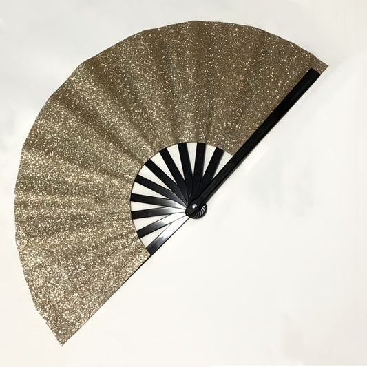Champagne Glitter Waaier XL
